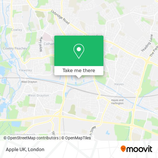 Apple UK map