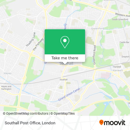 Southall Post Office map