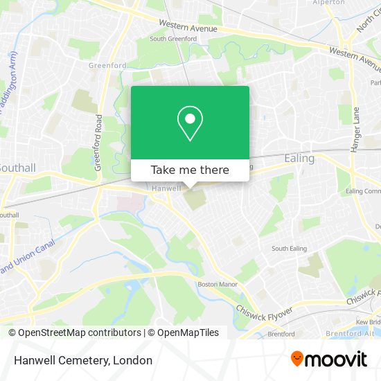Hanwell Cemetery map
