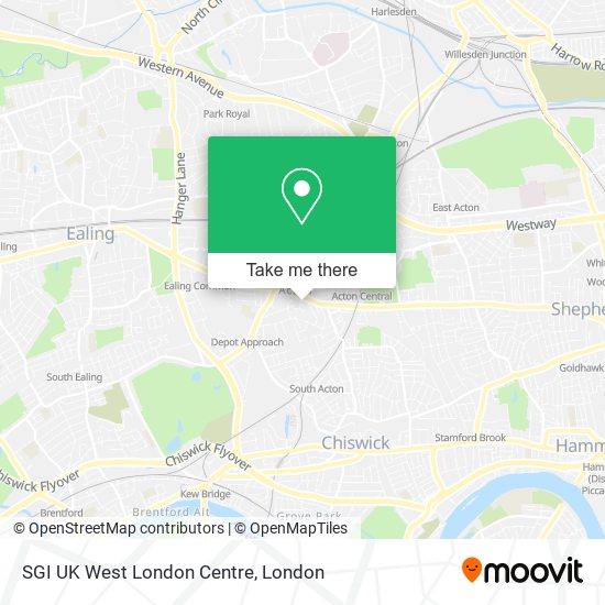 SGI UK West London Centre map