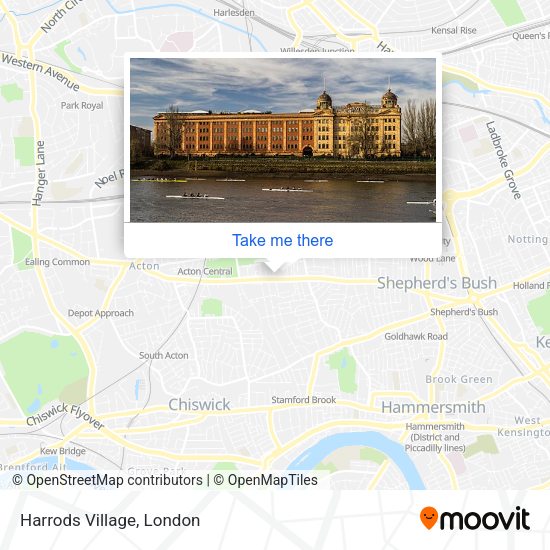 Harrods Village map