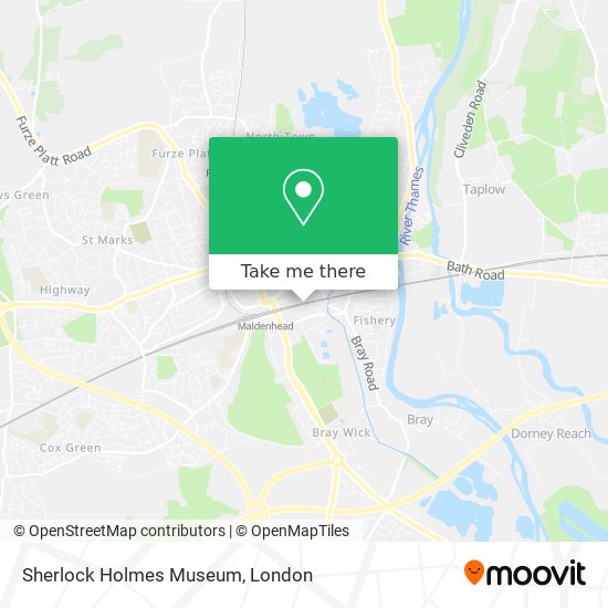 Sherlock Holmes Museum map