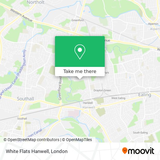 White Flats Hanwell map