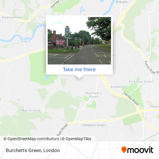 Burchetts Green map