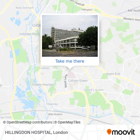 HILLINGDON HOSPITAL map