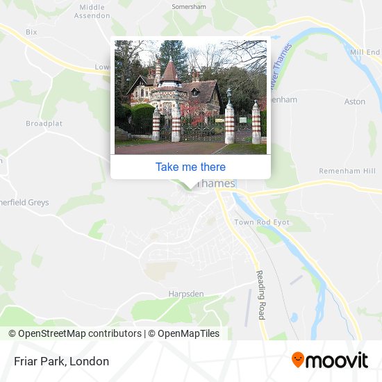 Friar Park map