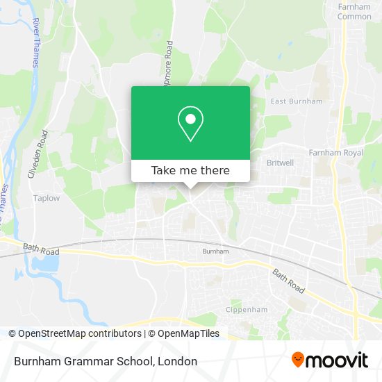 Burnham Grammar School map