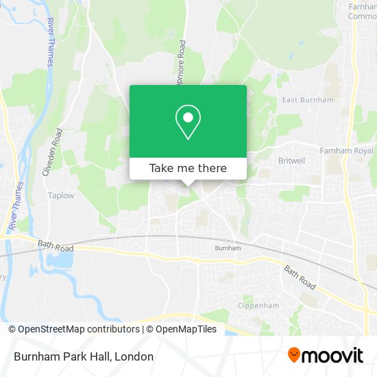 Burnham Park Hall map