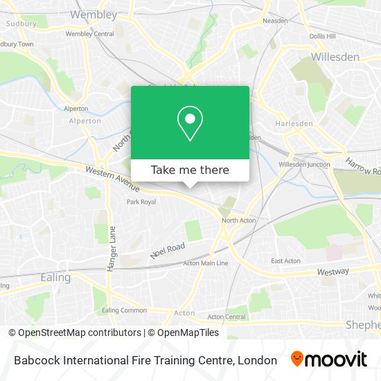 Babcock International Fire Training Centre map