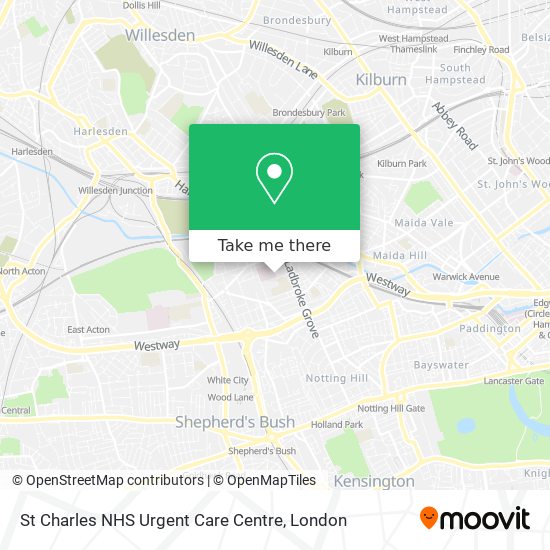 St Charles NHS Urgent Care Centre map