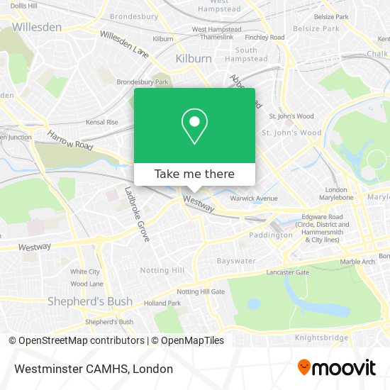 Westminster CAMHS map