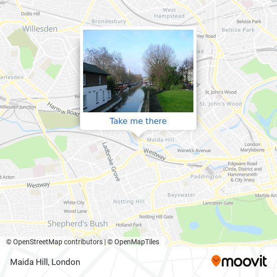 Maida Hill map