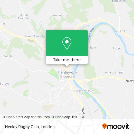 Henley Rugby Club map