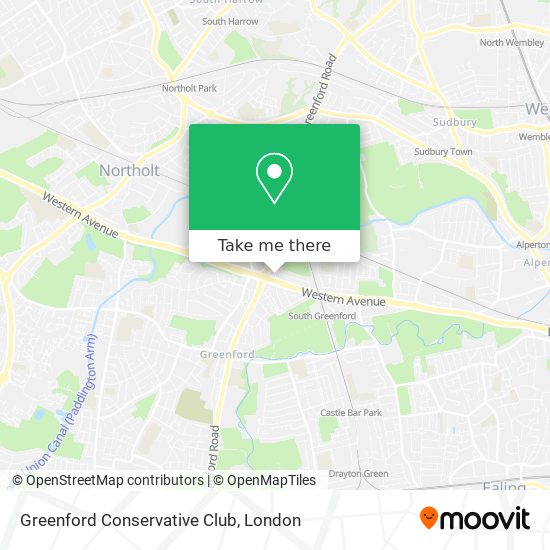 Greenford Conservative Club map