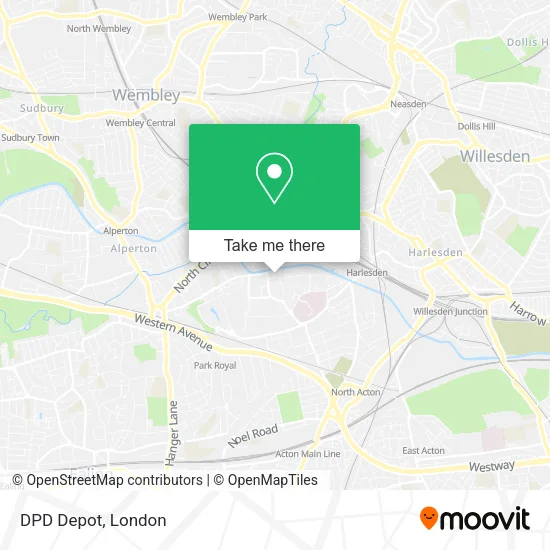 DPD Depot map