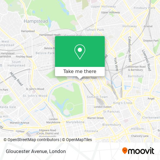 Gloucester Avenue map