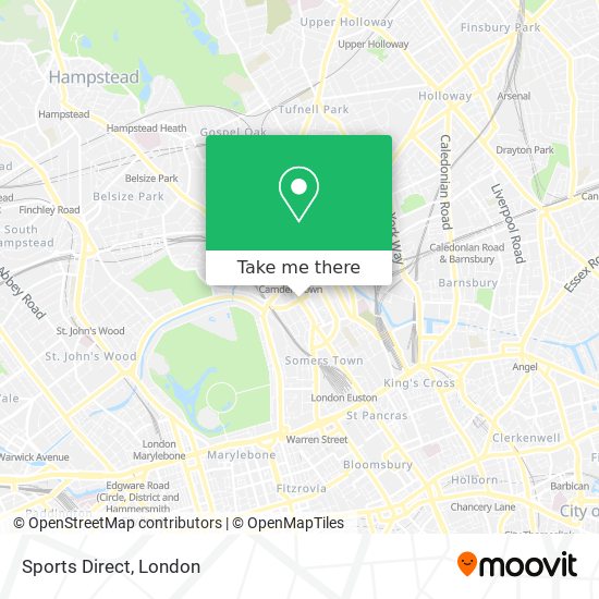 Sports Direct map