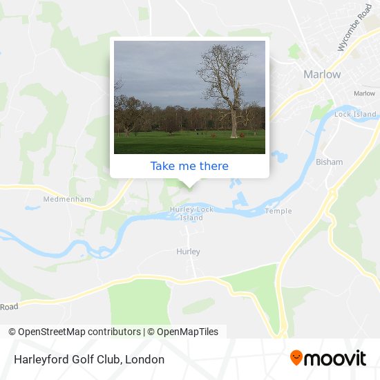 Harleyford Golf Club map
