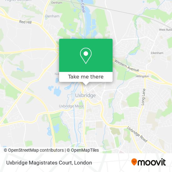 Uxbridge Magistrates Court map