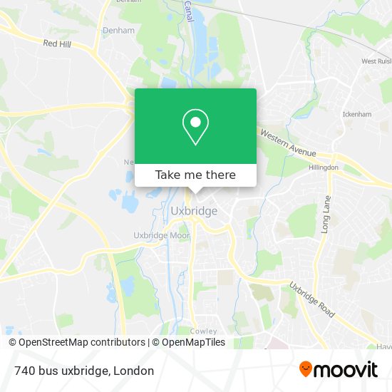 740 bus uxbridge map