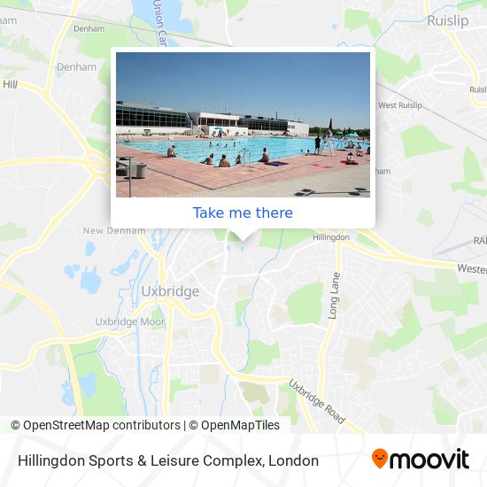 Hillingdon Sports & Leisure Complex map