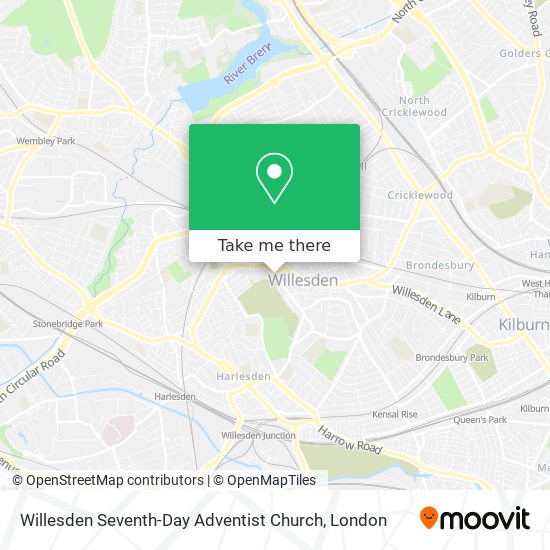 Willesden Seventh-Day Adventist Church map
