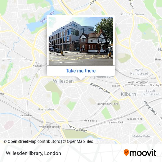 Willesden library map