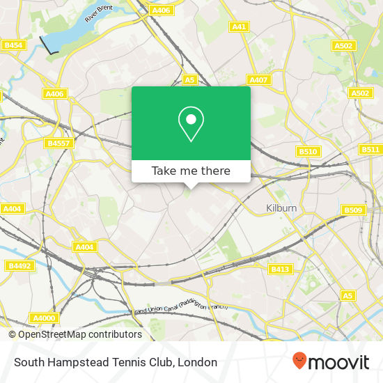 South Hampstead Tennis Club map