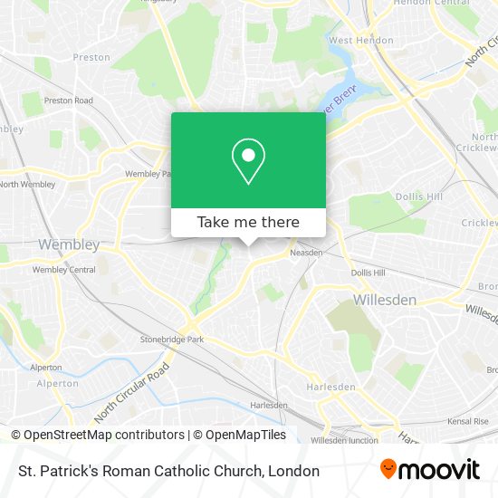 St. Patrick's Roman Catholic Church map