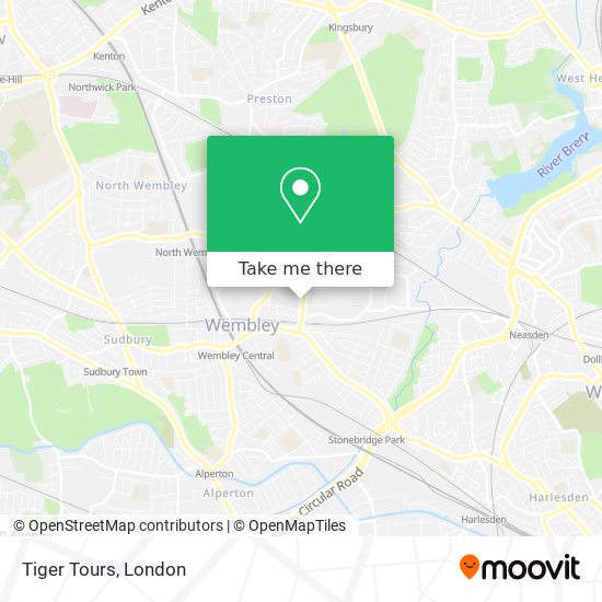 Tiger Tours map