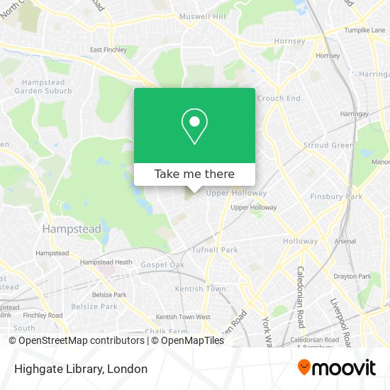 Highgate Library map