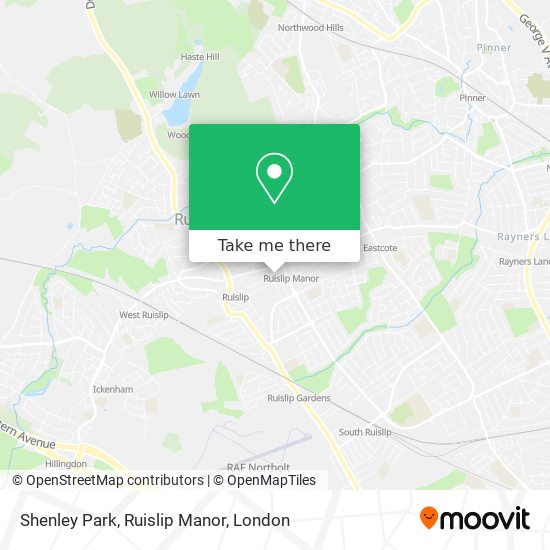 Shenley Park, Ruislip Manor map