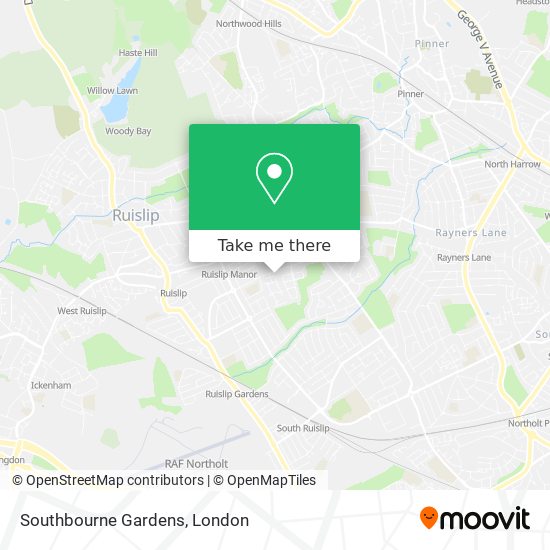 Southbourne Gardens map