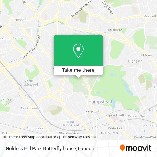 Golders Hill Park Butterfly house map