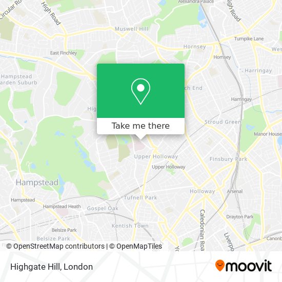 Highgate Hill map