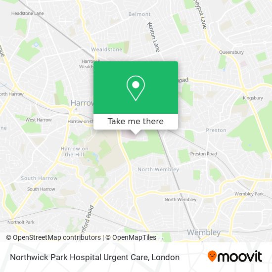 Northwick Park Hospital Urgent Care map
