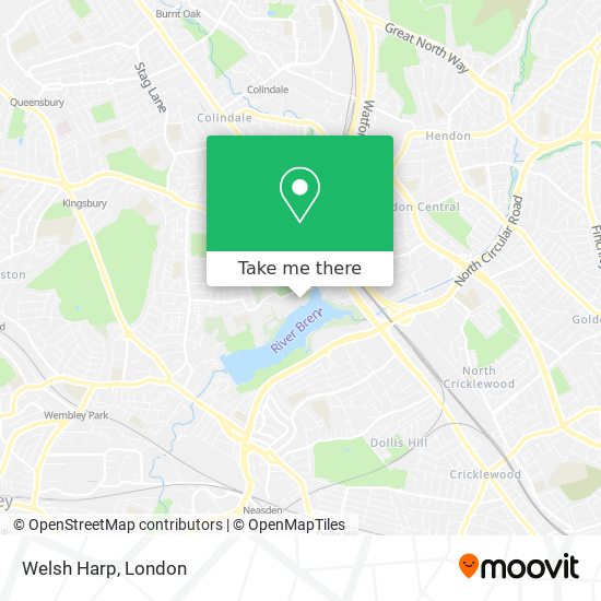 Welsh Harp map