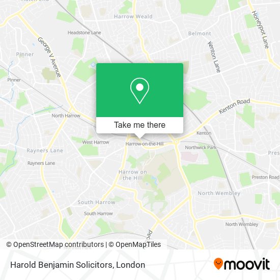 Harold Benjamin Solicitors map