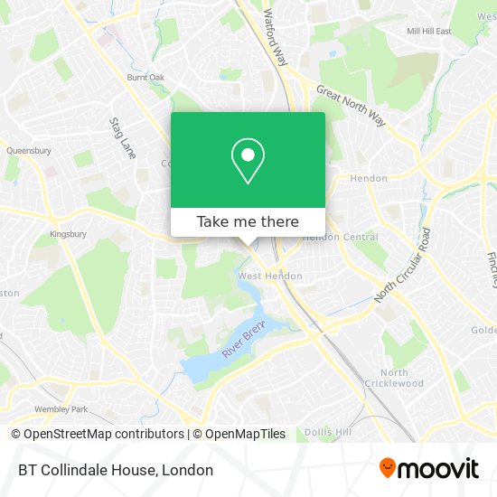 BT Collindale House map
