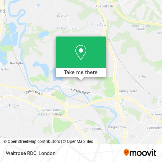 Waitrose RDC map