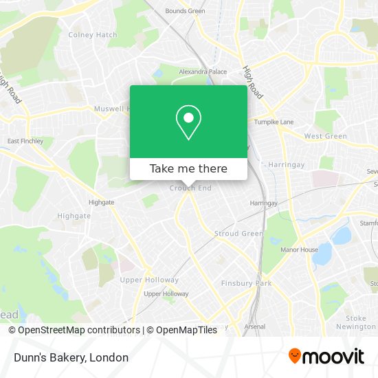 Dunn's Bakery map