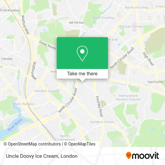 Uncle Doovy Ice Cream map