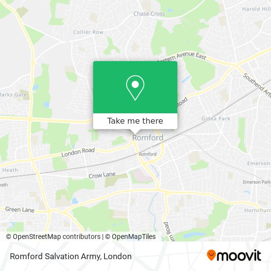 Romford Salvation Army map