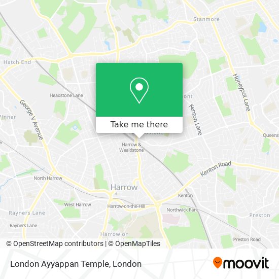 London Ayyappan Temple map