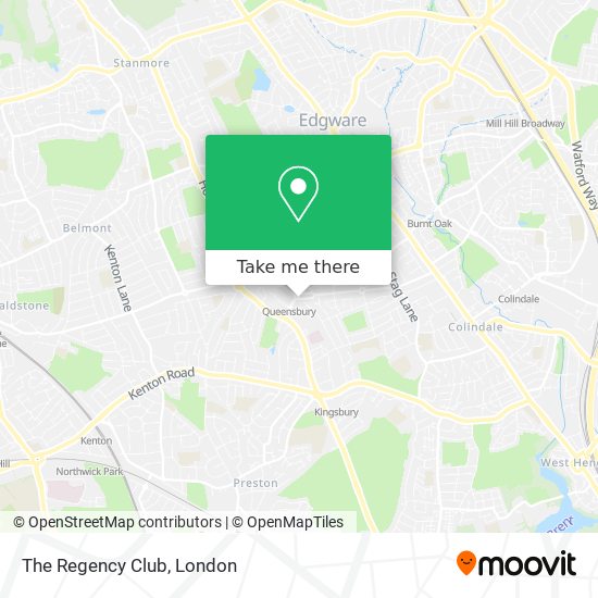 The Regency Club map