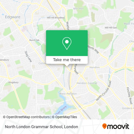 North London Grammar School map