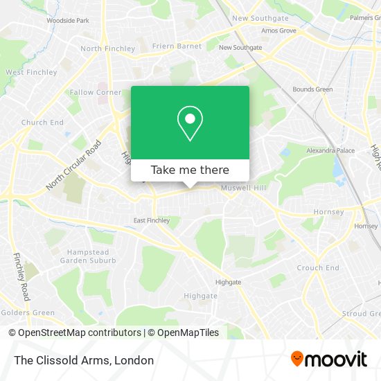 The Clissold Arms map