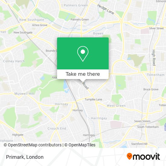 Primark map
