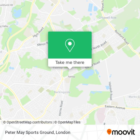 Peter May Sports Ground map