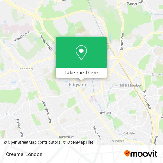 Creams map